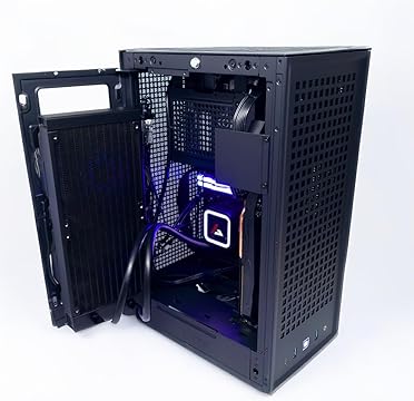 Firestorm Ignite Custom Built ITX Gaming PC Desktop, Ryzen 5 9600X 3.9GHz, RTX 5070 12GB GDDR7, 16GB DDR5 RAM, 1TB NVMe M.2 SSD, 750W PSU, 240mm AIO, WiFi, Win 11 Pro