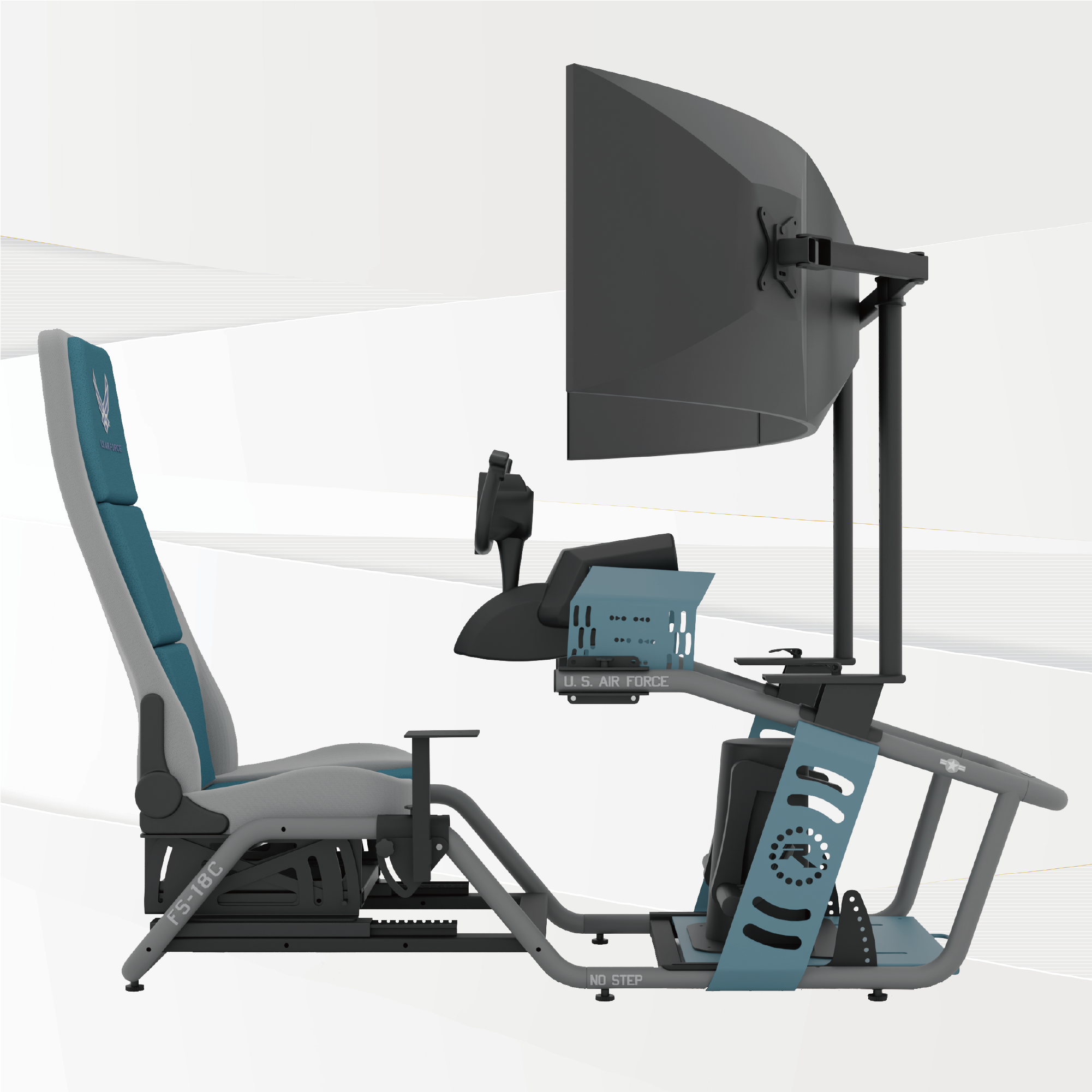 FS-18C U.S. Air Force™ Licensed Flight Simulator Cockpit