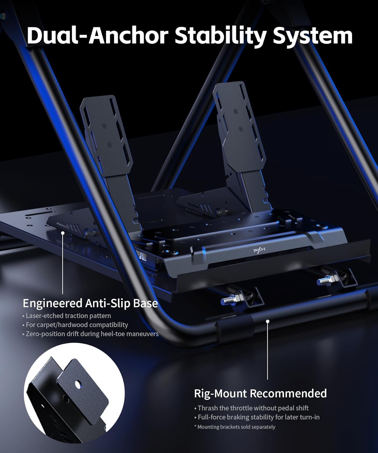 PXN Hall Effect Brake & Throttle Pedals
