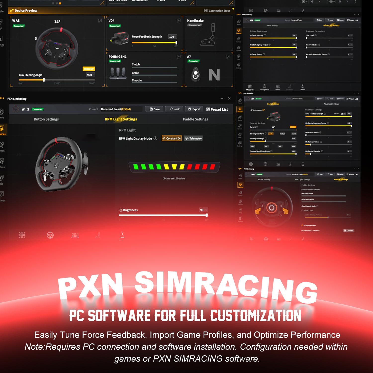 PXN W DS R2 Gaming Wheel