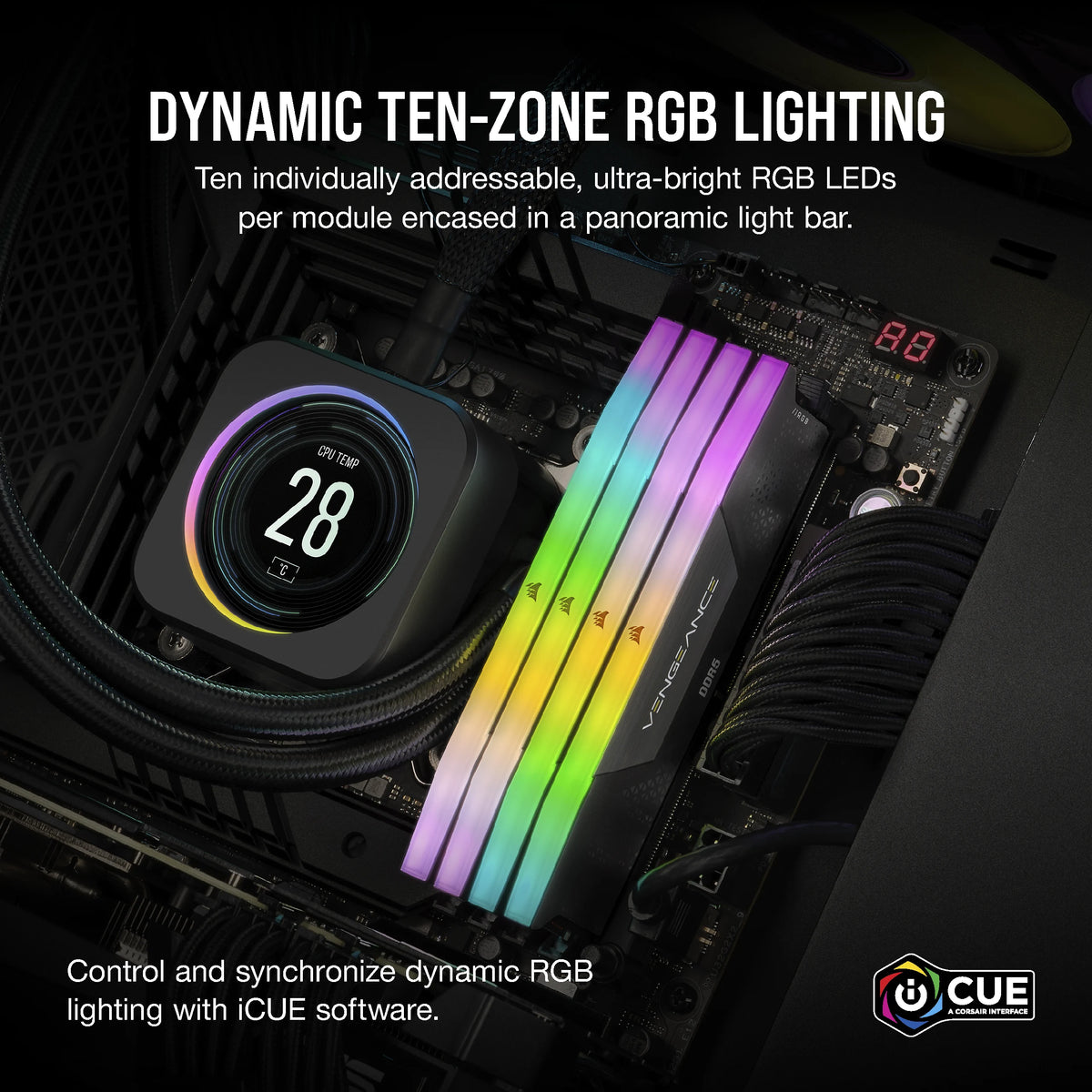 CORSAIR VENGEANCE RGB DDR5 memory kit