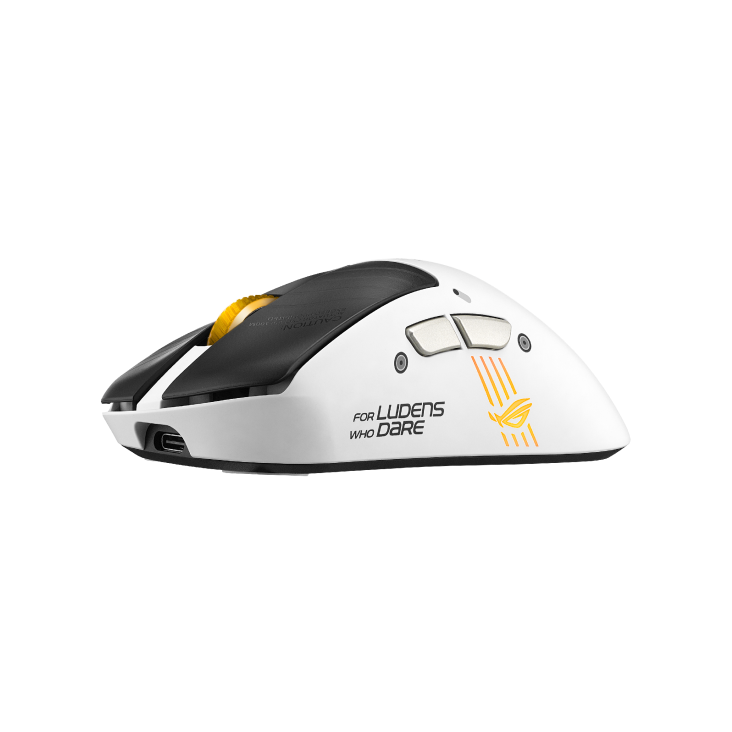 ASUS ROG Keris II Origin-KJP Gaming Mouse product photo — ROG Keris II Origin KJP – angled view from the left