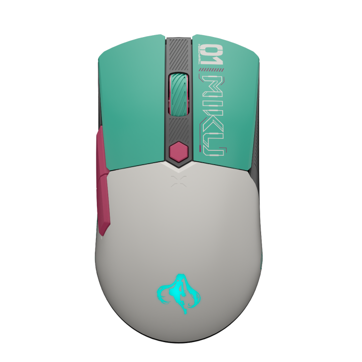 ASUS TUF GAMING Mini Wireless Mouse Hatsune Miku Edition product photo — ASUS TUF GAMING Mini Wireless Mouse Hatsune Miku Edition