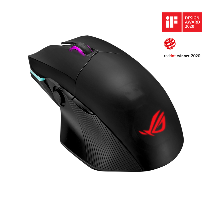 ASUS ROG Chakram product image — ROG Chakram angled view from behind