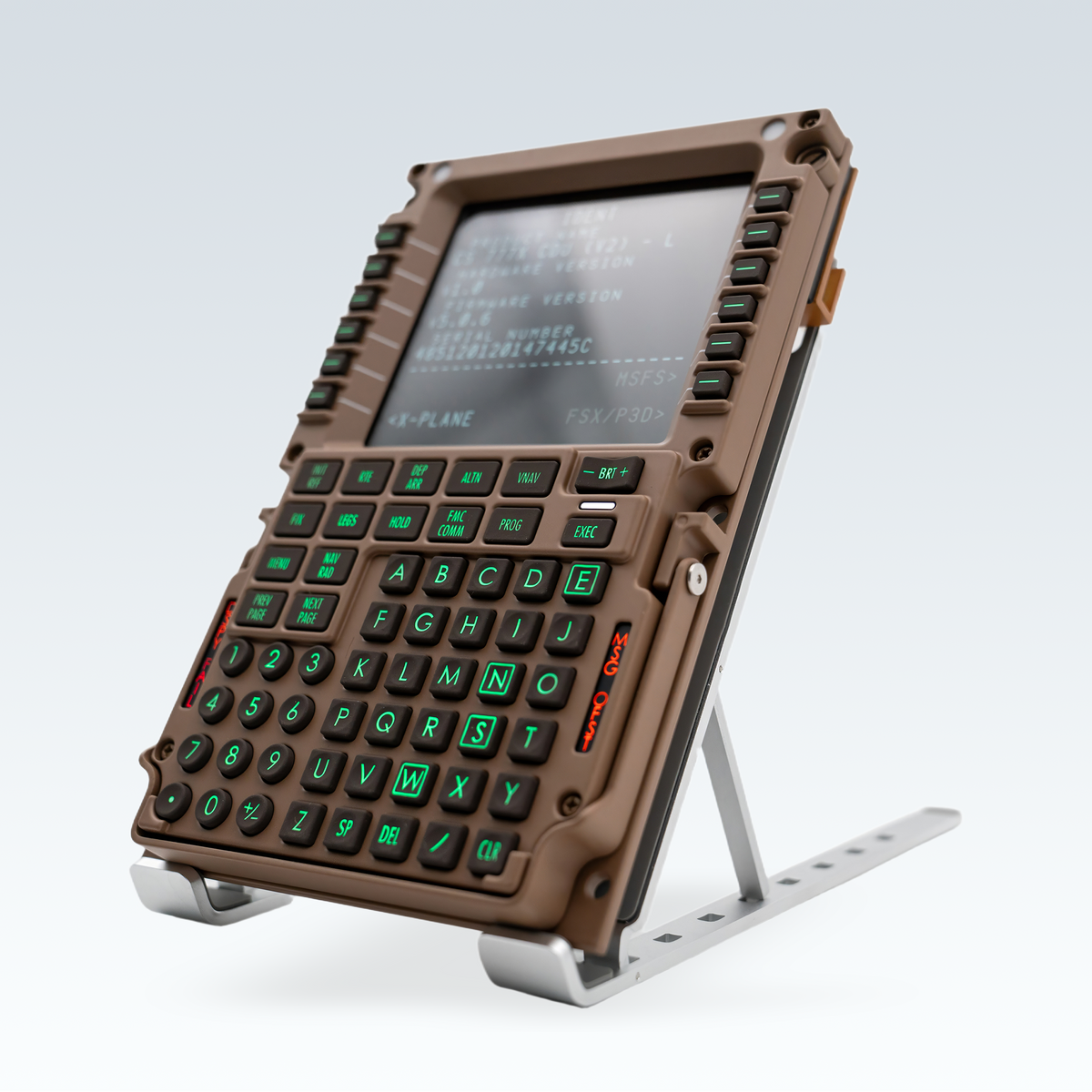 GTR Simulator CS 777X CDU v2 Boeing 777 Control Display Unit front left angle