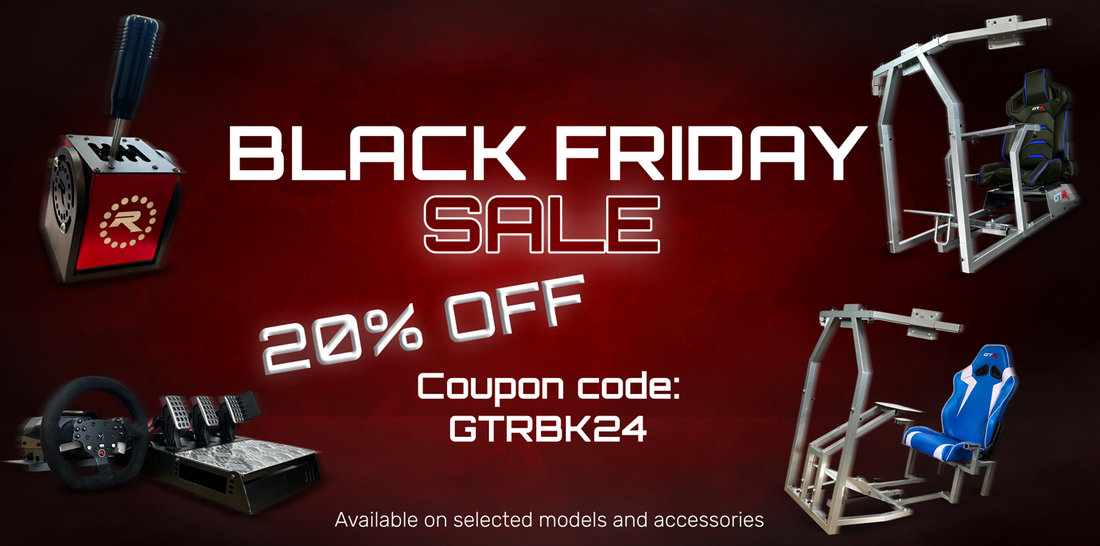 GTR Simulator Black Friday Sale – 20% OFF Sitewide! Use Code: GTRBK24