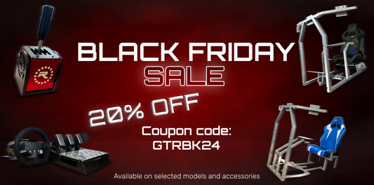 GTR Simulator Black Friday Sale – 20% OFF Sitewide! Use Code: GTRBK24