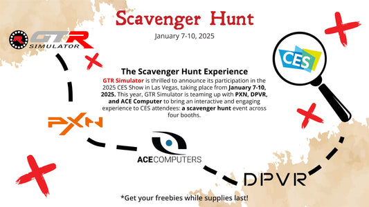 GTR Simulator Joins Forces with PXN, DPVR, and ACE Computer for an Exciting Scavenger Hunt at CES 2025