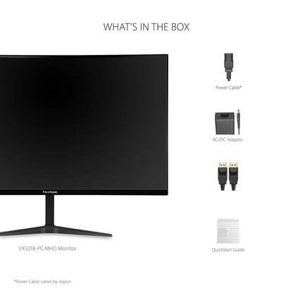 ViewSonic 32" Curved 1080p 1ms 180Hz Gaming Monitor with FreeSync Premium | VX3218-PC-MHD