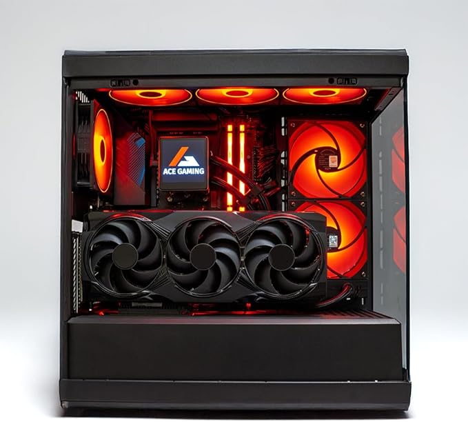 Firestorm Spark Custom Built Gaming PC Desktop, Ryzen 5 9600X 3.9GHz, RTX 5070 12GB GDDR7, 16GB DDR5 RAM, 1TB NVMe M.2 SSD, 850W PSU, 240mm AIO, WiFi, Win 11 Pro