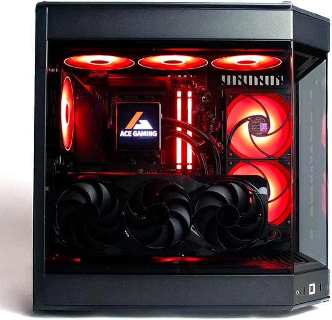 Firestorm Blaze Custom Built Gaming PC Desktop, Ryzen 7 9700X 3.8GHz, RTX 5070 12GB GDDR7, 32GB DDR5 RAM, 2TB NVMe M.2 SSD, 850W PSU, 240mm AIO, WiFi, Win 11 Pro