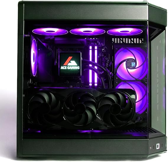 Firestorm Inferno Custom Built Gaming PC Desktop, Ryzen 7 9800X3D 4.7GHz, RTX 5080 16GB GDDR7, 32GB DDR5 RAM, 2TB NVMe M.2 SSD, 850W PSU, 240mm AIO, WiFi, Win 11 Pro