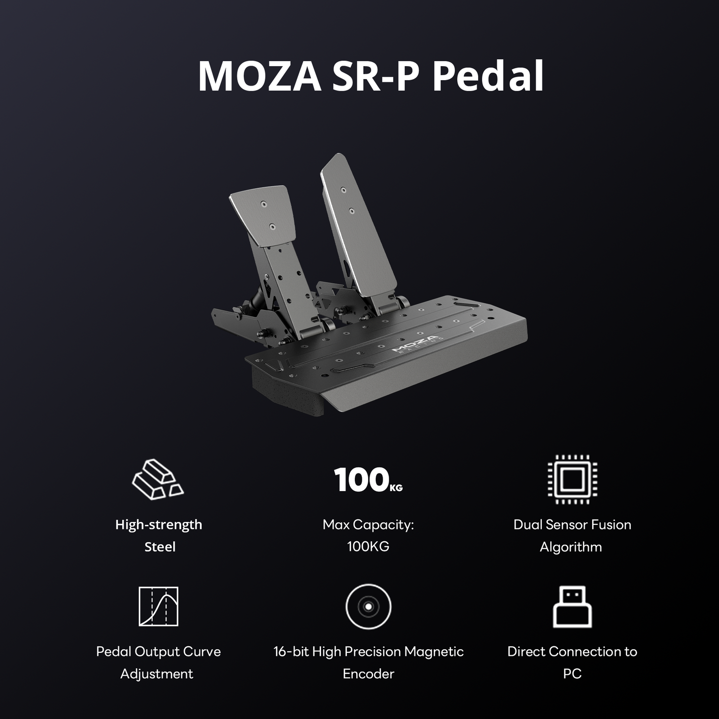MOZA SR-P Clutch Pedal (SHIP IN MARCH 2024)