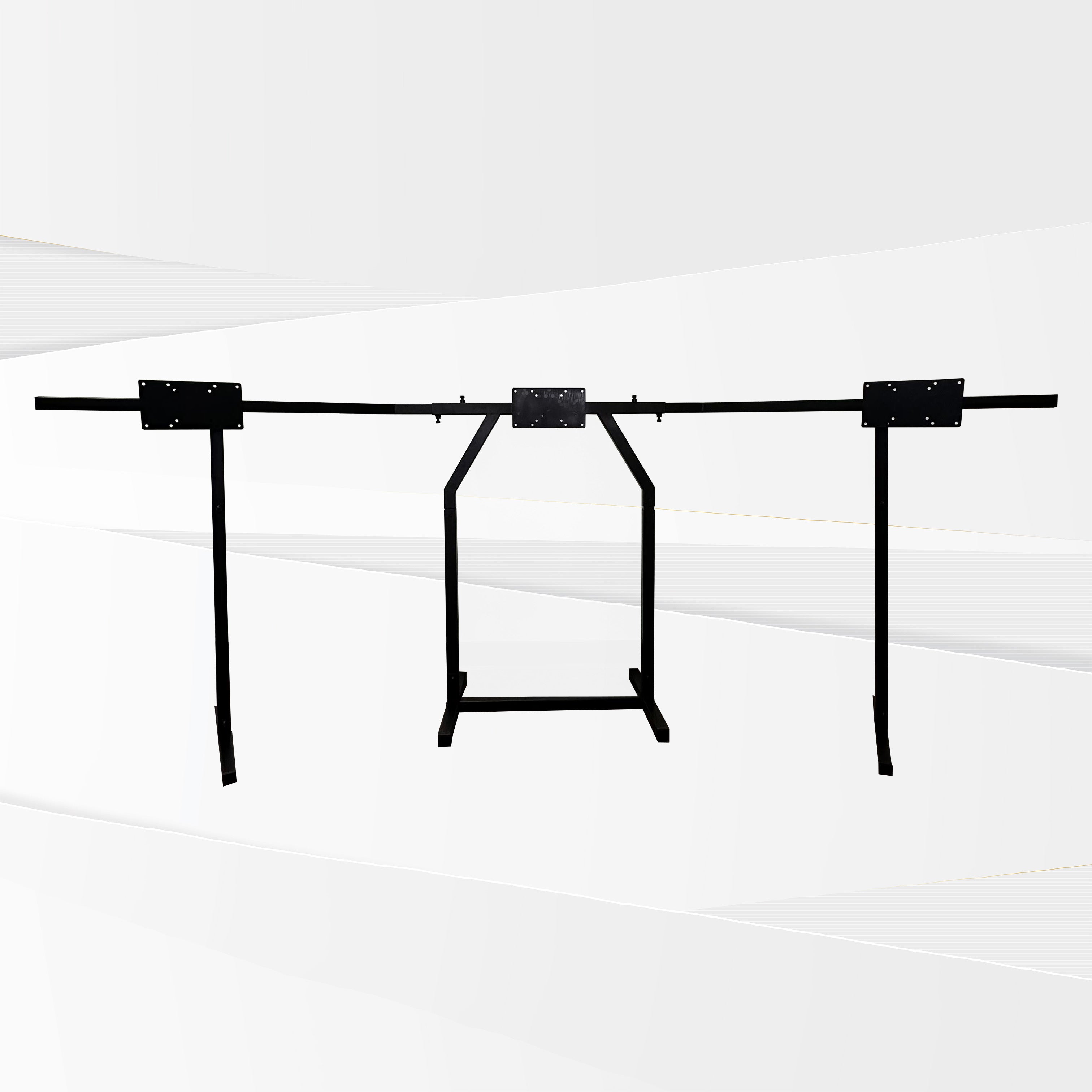 Freestanding Large Triple Monitor Stand