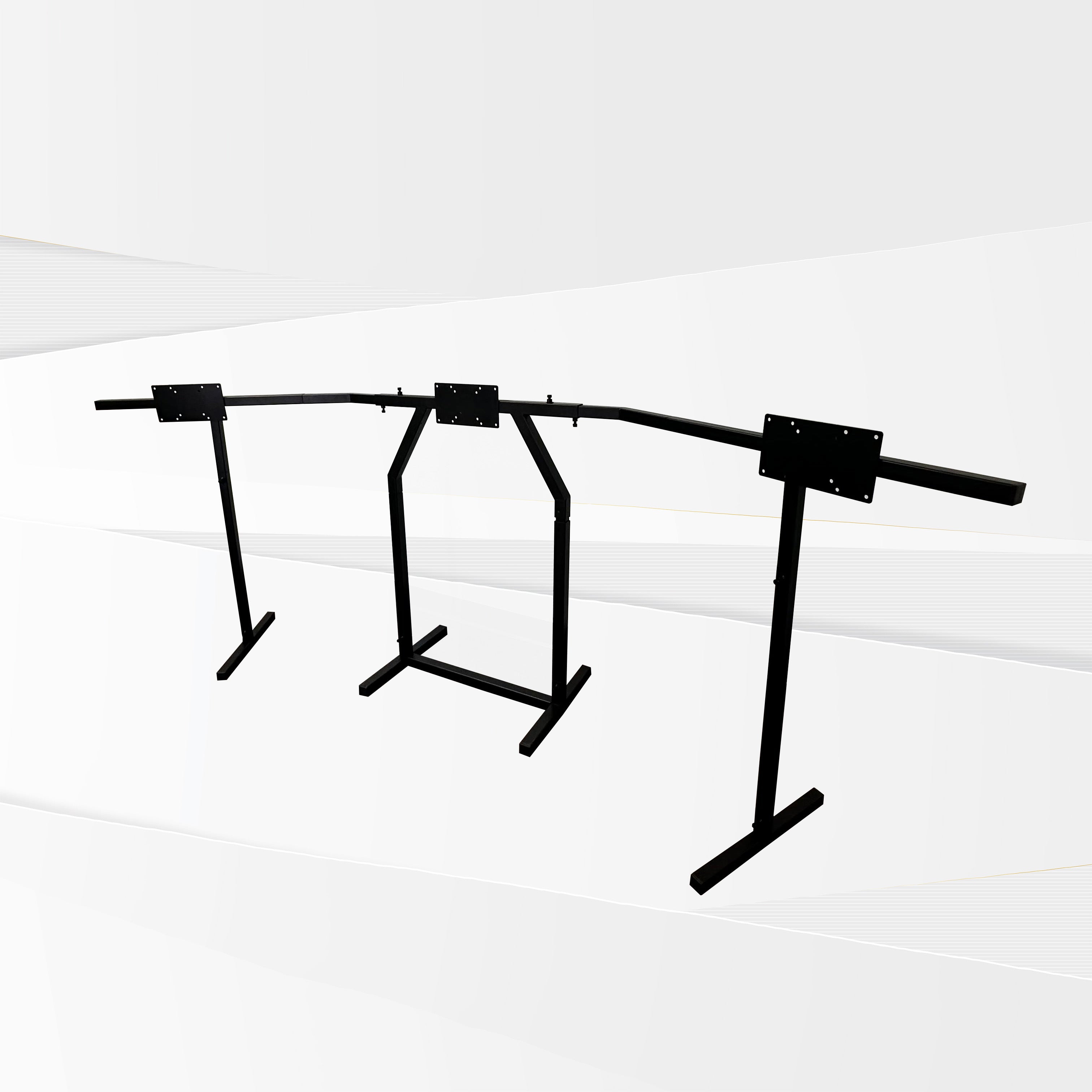 Freestanding Large Triple Monitor Stand