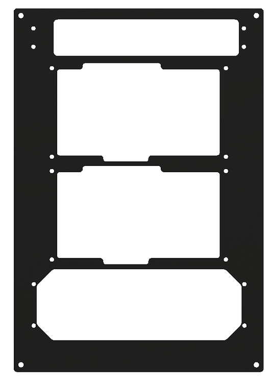 GCU Stack Faceplate - GMA350, Dual GNS430, and GFC500