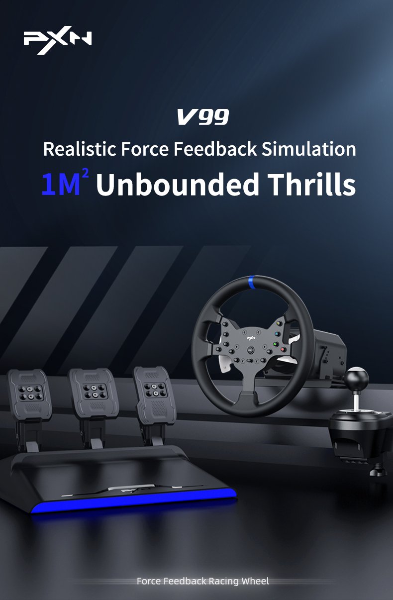 PXN V99 Gaming Wheel Bundle