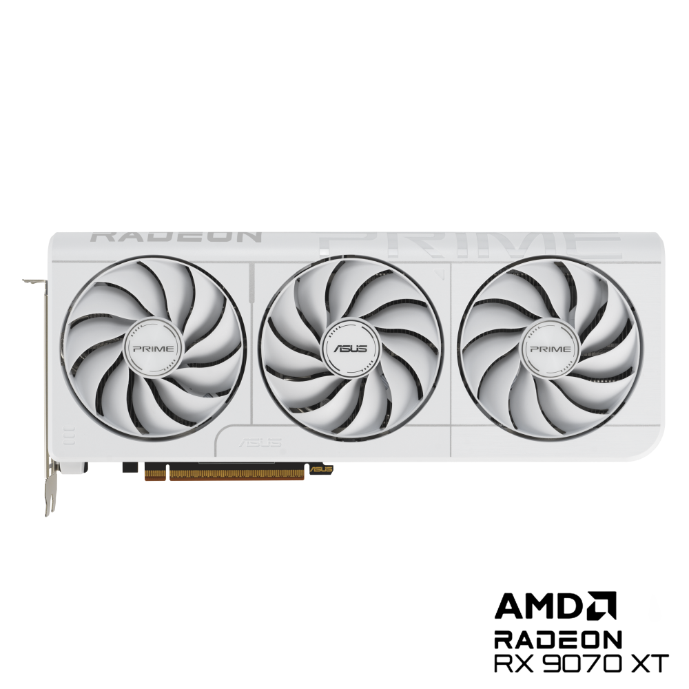 ASUS Prime Radeon™ RX 9070 XT White OC Edition 16GB GDDR6