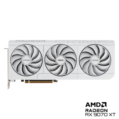 ASUS Prime Radeon™ RX 9070 XT White OC Edition 16GB GDDR6