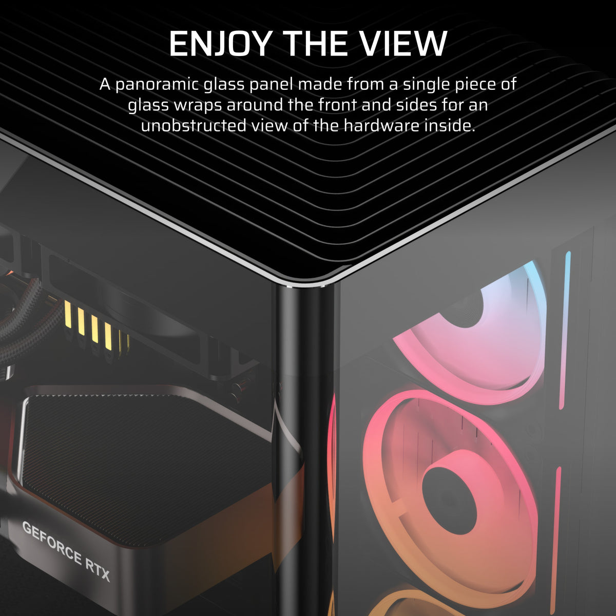 CORSAIR FRAME 4500X LX-R RGB iCUE LINK Panoramic Glass Mid-Tower Gaming PC Case - image 3