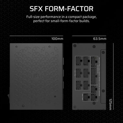 CORSAIR SF1000 Fully Modular 80 PLUS Platinum SFX Gaming Power Supply - image 4