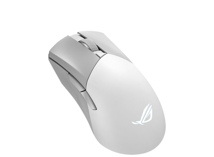 ROG Gladius III Wireless AimPoint White angled view from behind