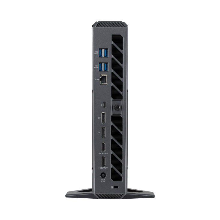 02 – ROG NUC 2025, rear with stand