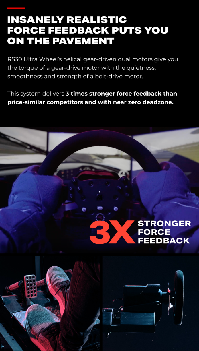 3x Stronger FORCE FEEDBACK
