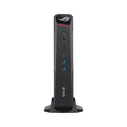 ASUS ROG NUC 16 (NUC16JNK) product photo — ROG-NUC-16,pure-front,light-on