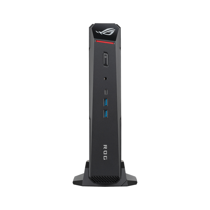 ASUS ROG NUC 16 (NUC16JNK) product photo — ROG-NUC-16,pure-front,light-on