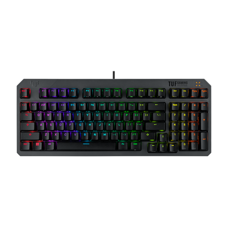 ASUS TUF Gaming K3 Gen II product photo — TUF Gaming K3 Gen II keyboard front view