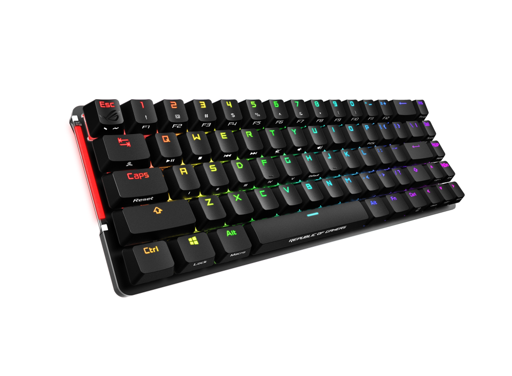 ASUS ROG Falchion product photo — ROG Falchion angled view from left