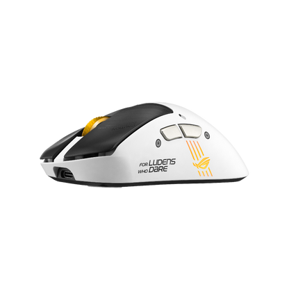ASUS ROG Keris II Origin-KJP Gaming Mouse product photo — ROG Keris II Origin KJP – angled view from the left
