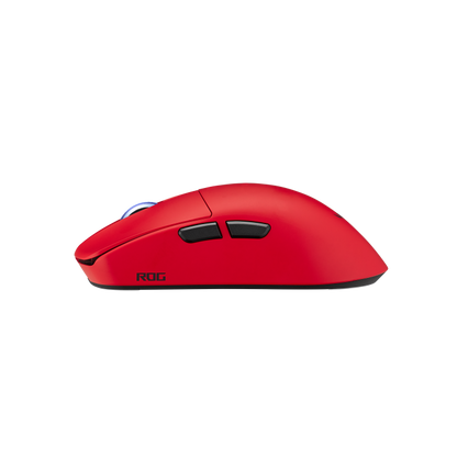 ASUS ROG Harpe II Ace Gaming Mouse product photo — Side profile view of the ROG Harpe II Ace with side buttons 