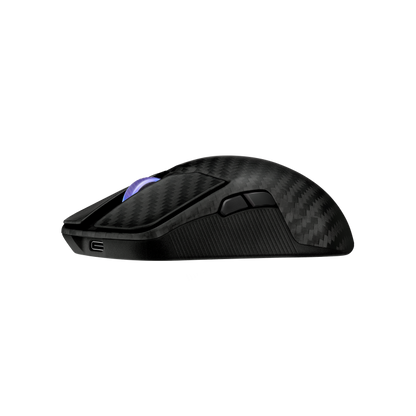 ASUS ROG Harpe Ace Extreme product photo — An angled side view of the ROG Harpe Ace Extreme