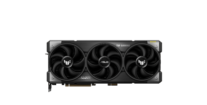 ASUS TUF Gaming GeForce RTX™ 5080 16GB GDDR7 BTF OC Edition product image — Front profile TUF Gaming GeForce RTX 5080 BTF Edition