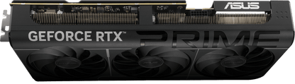 ASUS PRIME GeForce RTX™ 5080 EVO 16GB GDDR7 OC Edition product image — Angled top down view of the Prime GeForce RTX 5080 EVO graphics card hero angle