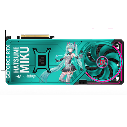 ASUS ROG Astral GeForce RTX™ 5080 16GB GDDR7 OC HATSUNE MIKU EDITION product image — ROG-ASTRAL-RTX5080-O16G-HATSUNE-MIKU-EDITION back final