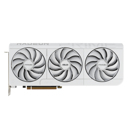 ASUS Prime Radeon™ RX 9070 XT White OC Edition 16GB GDDR6 product image — ASUS PRIME Radeon™ RX 9070 XT White Edition_2D
