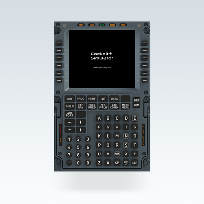 GTR Simulator CS 320A MCDU A320 Multifunction Control Display Unit front display view