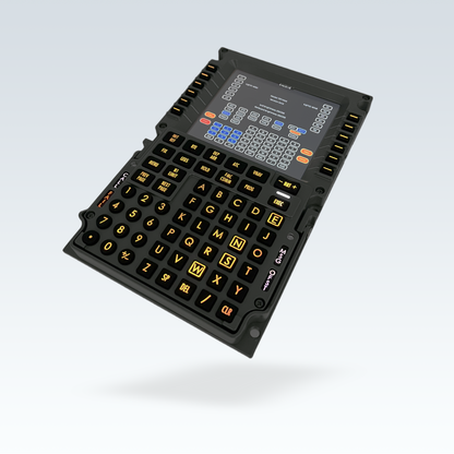 GTR Simulator CS 737M CDU v2 Boeing 737 MAX Control Display Unit illuminated display view