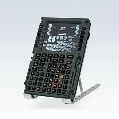 GTR Simulator CS 737X CDU v2 Boeing 737NG Control Display Unit front left angle