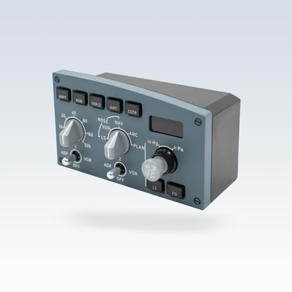 GTR Simulator CS 320N FCU-R A320 Right-Side Flight Control Unit front panel angle