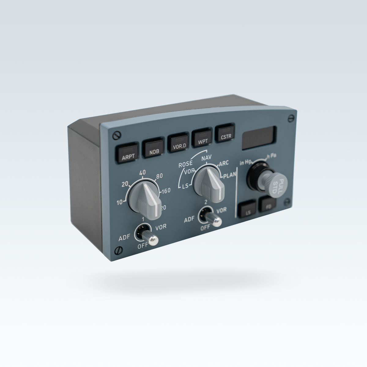 GTR Simulator CS 320N FCU-R A320 Right-Side Flight Control Unit front right angle