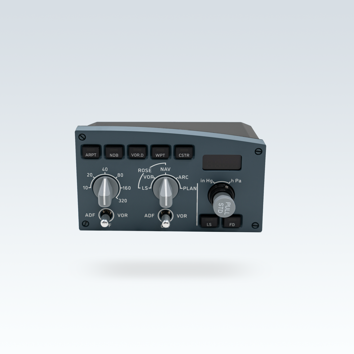 GTR Simulator CS 320N FCU-R A320 Right-Side Flight Control Unit front view